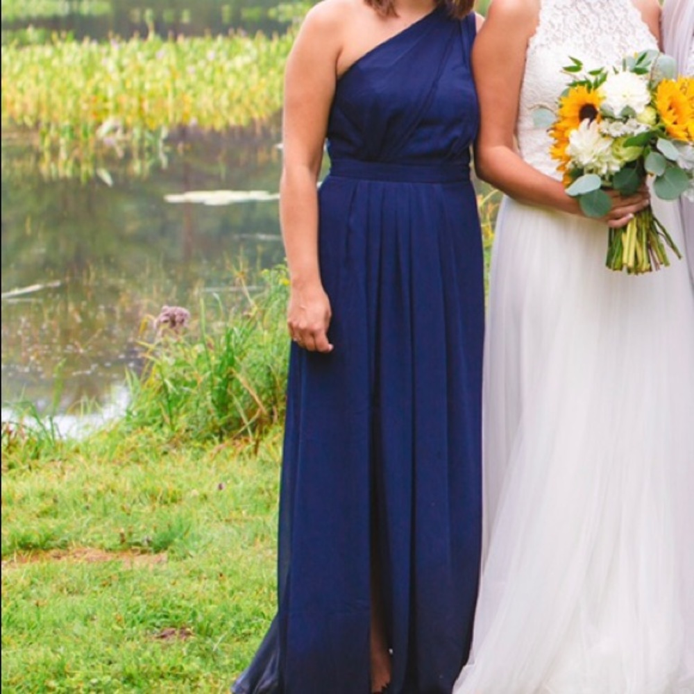 Navy Blue Gown (bridesmaid, prom..)